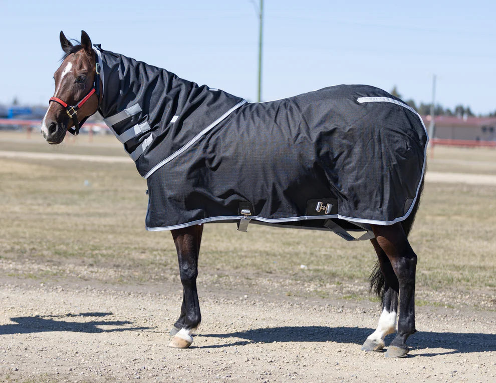 AJ EQUINE HYBRID RAIN SHEET WITH NECK COVER - 100 GR