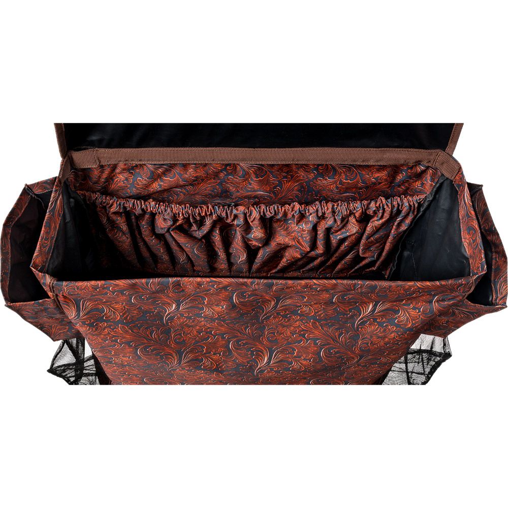 DELUXE STALL FRONT BAG -TOOLED PATTERN