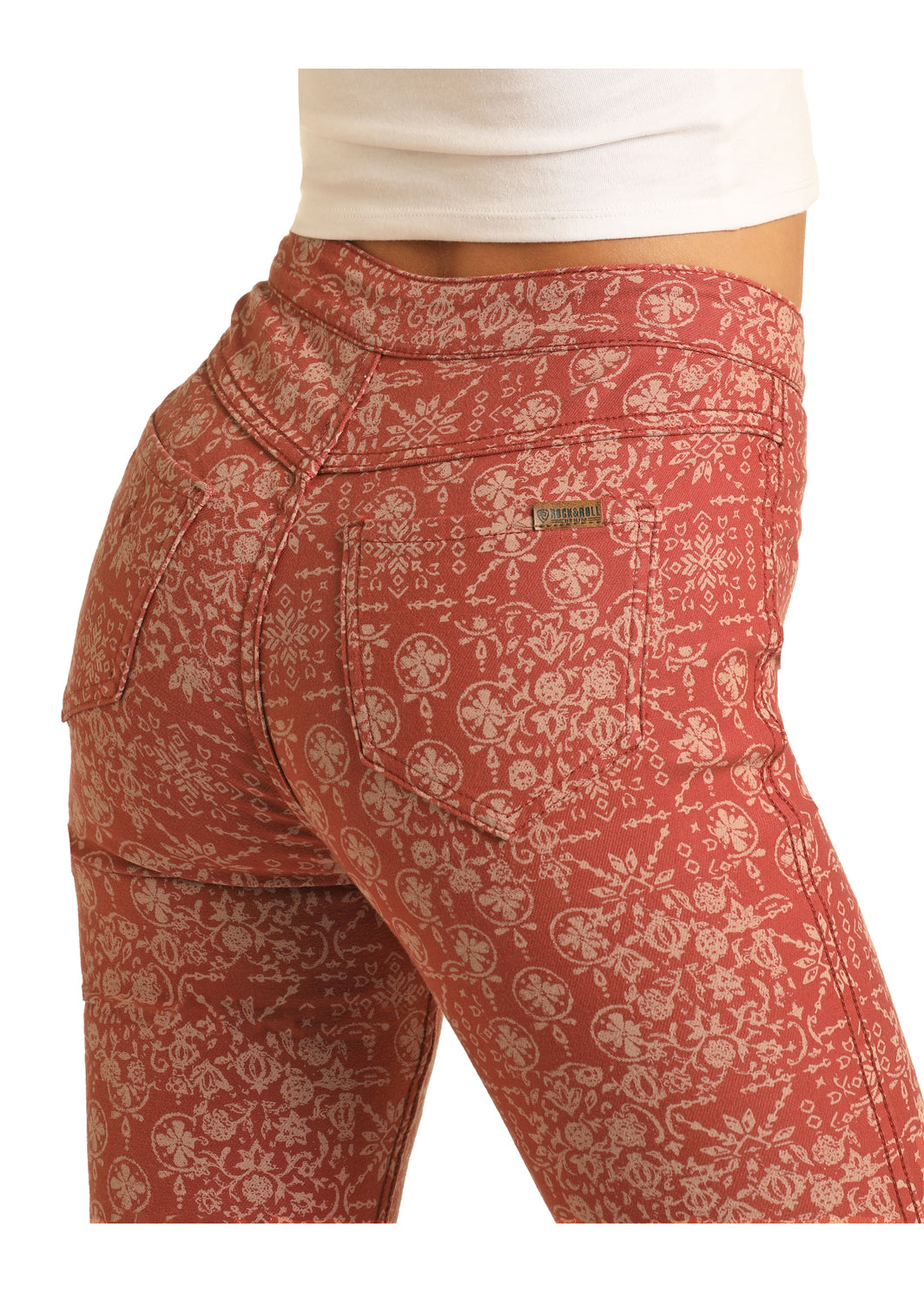 ROCK N ROLL REVERSIBLE RED BANDANA FLARE