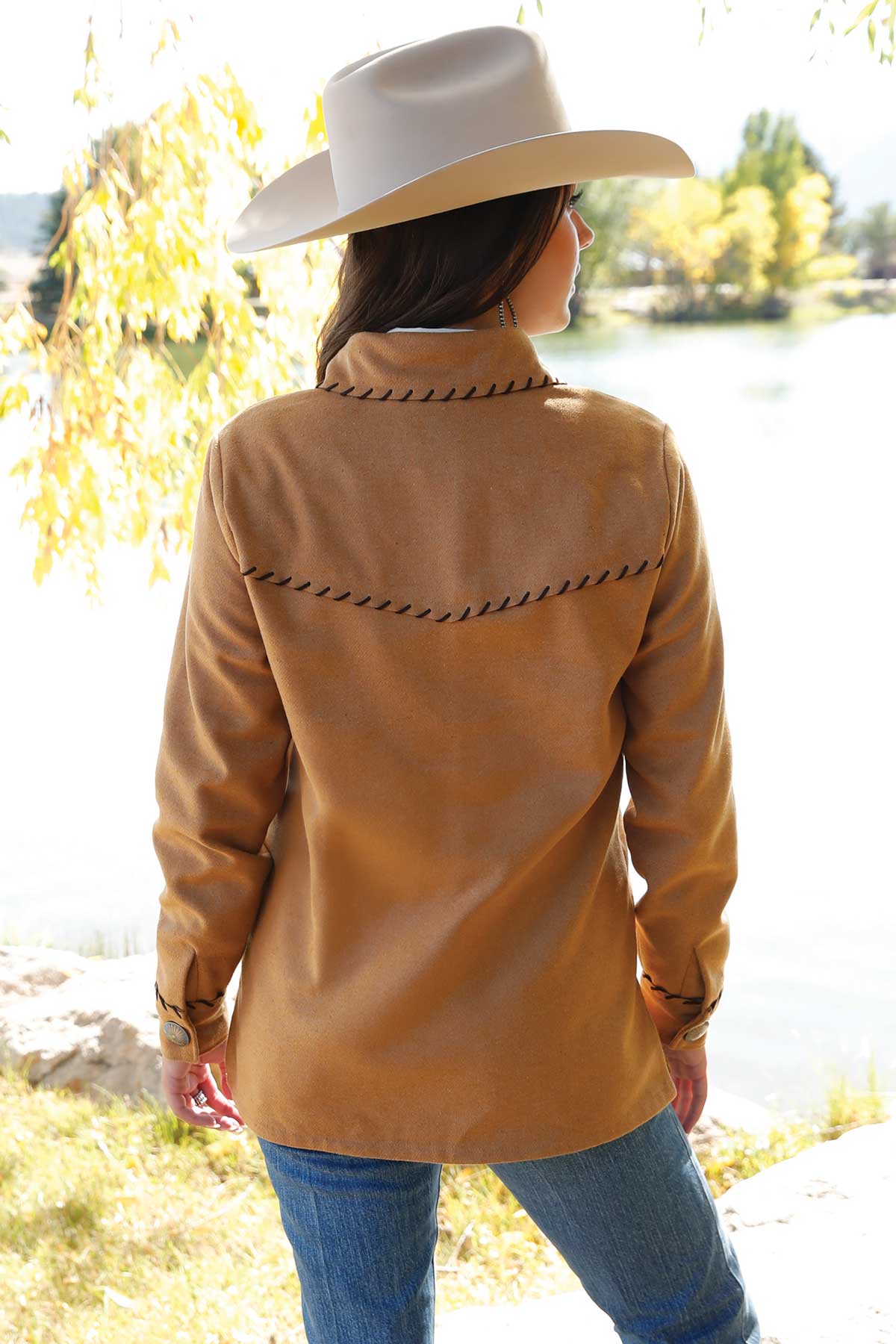 CRUEL DENIM WOMENS WESTERN STYLE SHIRT JACKET