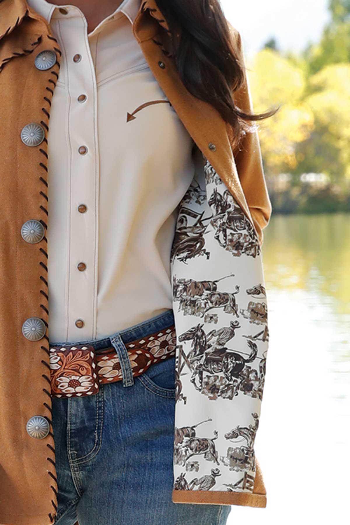 CRUEL DENIM WOMENS WESTERN STYLE SHIRT JACKET