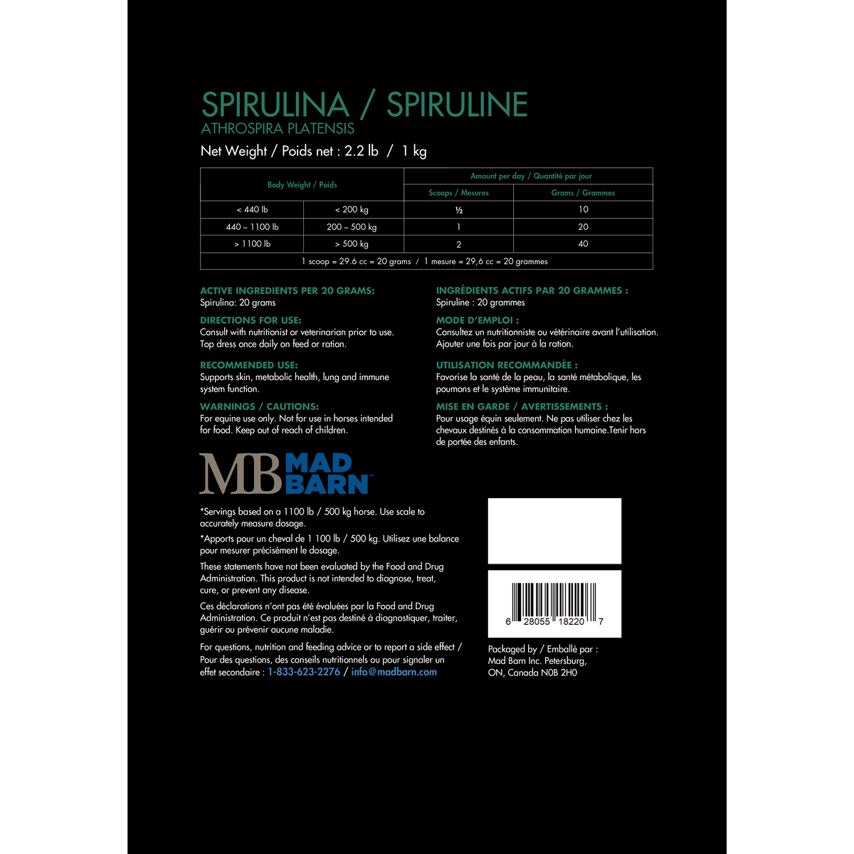 MAD BARN SPIRULINA