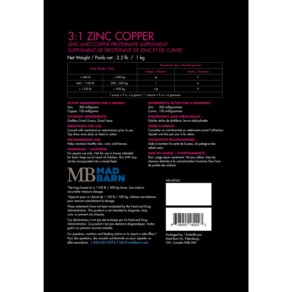 MAD BARN 3:1 ZINC COPPER