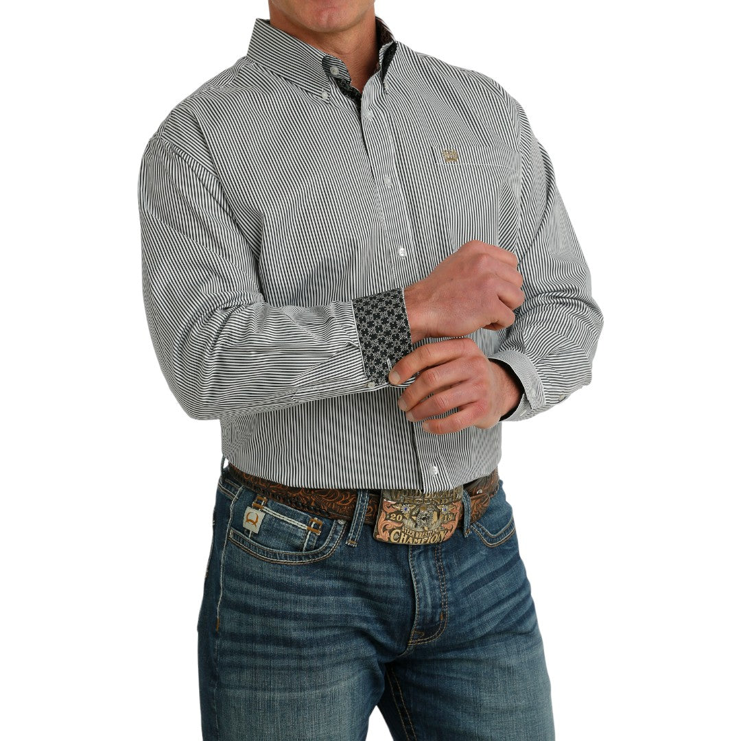 CINCH MEN'S L/S WHITE