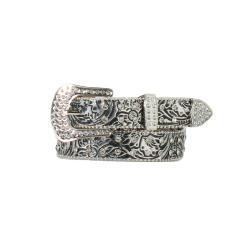 Nocona Silver Belt with Ornate Design Amazon.com: Nocona Belt Co. Men main image 4