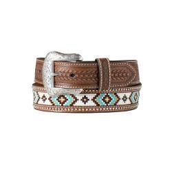 NOCONA MENS BELT BEADED 1 1/2" ARROW