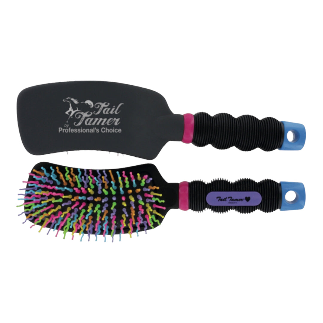 PROFESSIONALS CURVED HANDLE RAINBOW BRUSH