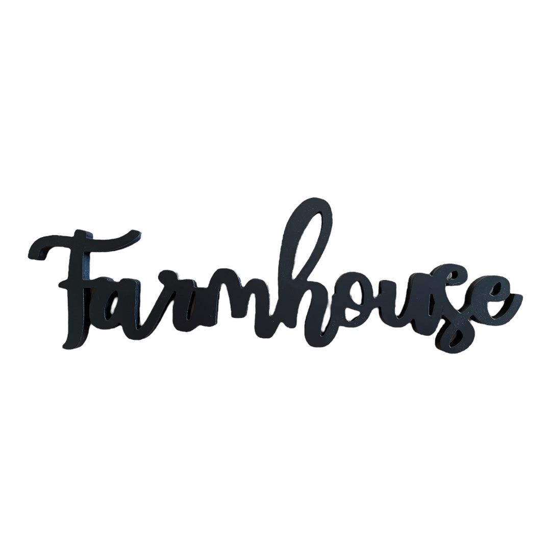 Farmhouse Script Plaque