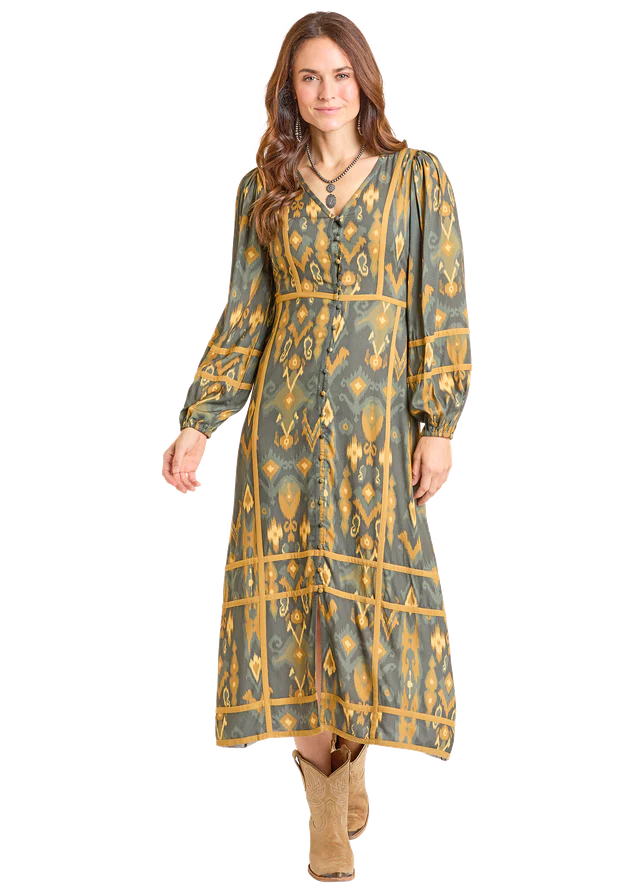 PANHANDLE SLIM WESTERN PANEL DRESS