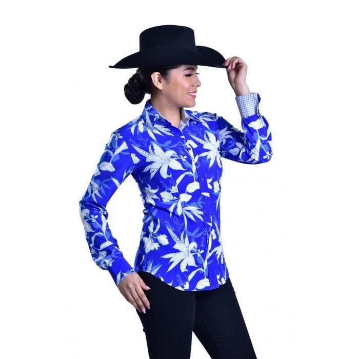 Blue Floral - Microfibre