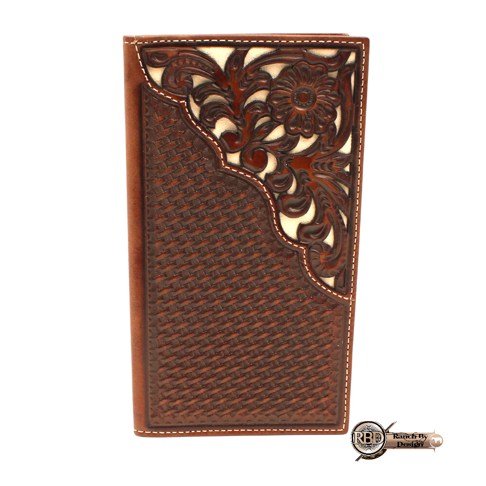 NOCONA RODEOWALLET BASKETWEAVE IVORY