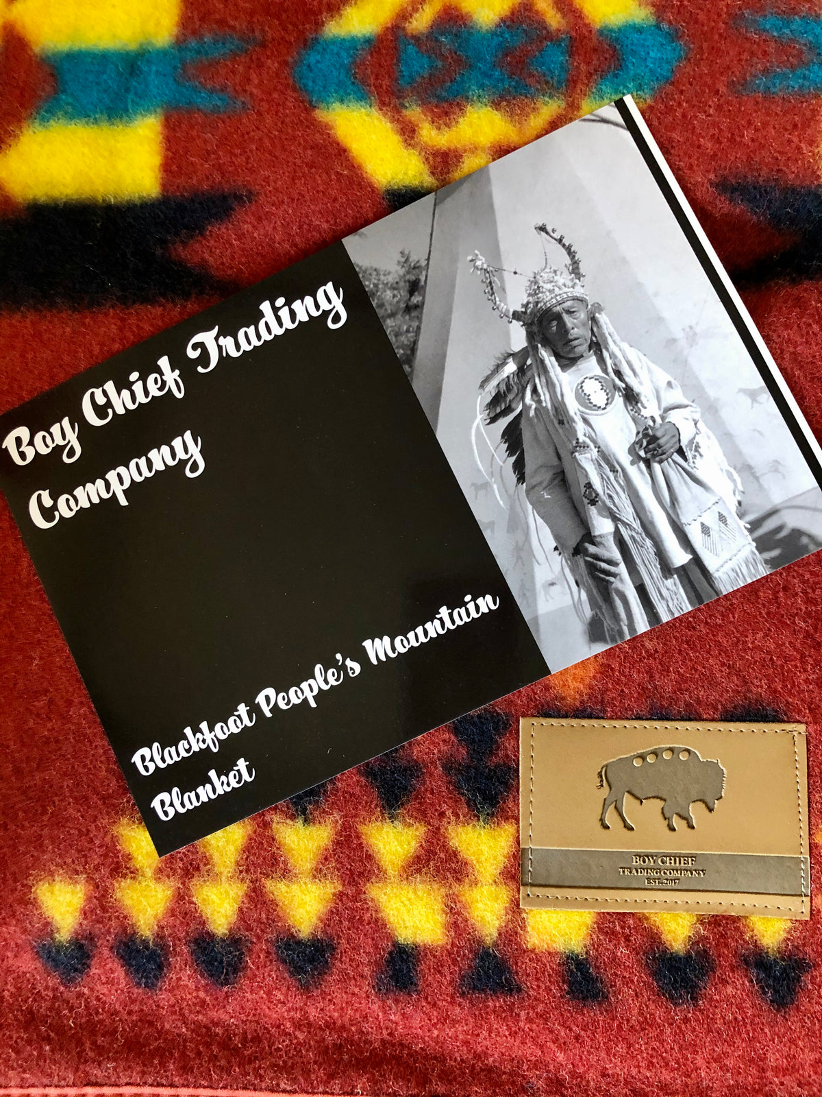Blackfoot People Mountain Blanket