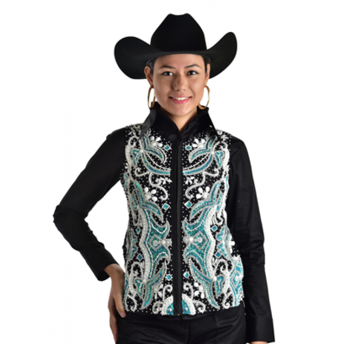 Hand Beaded & Sequin Show Vest