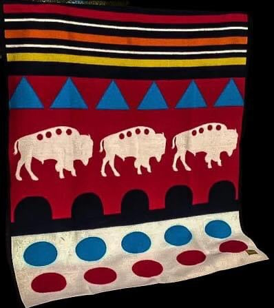 Blackfoot People Mountain Blanket