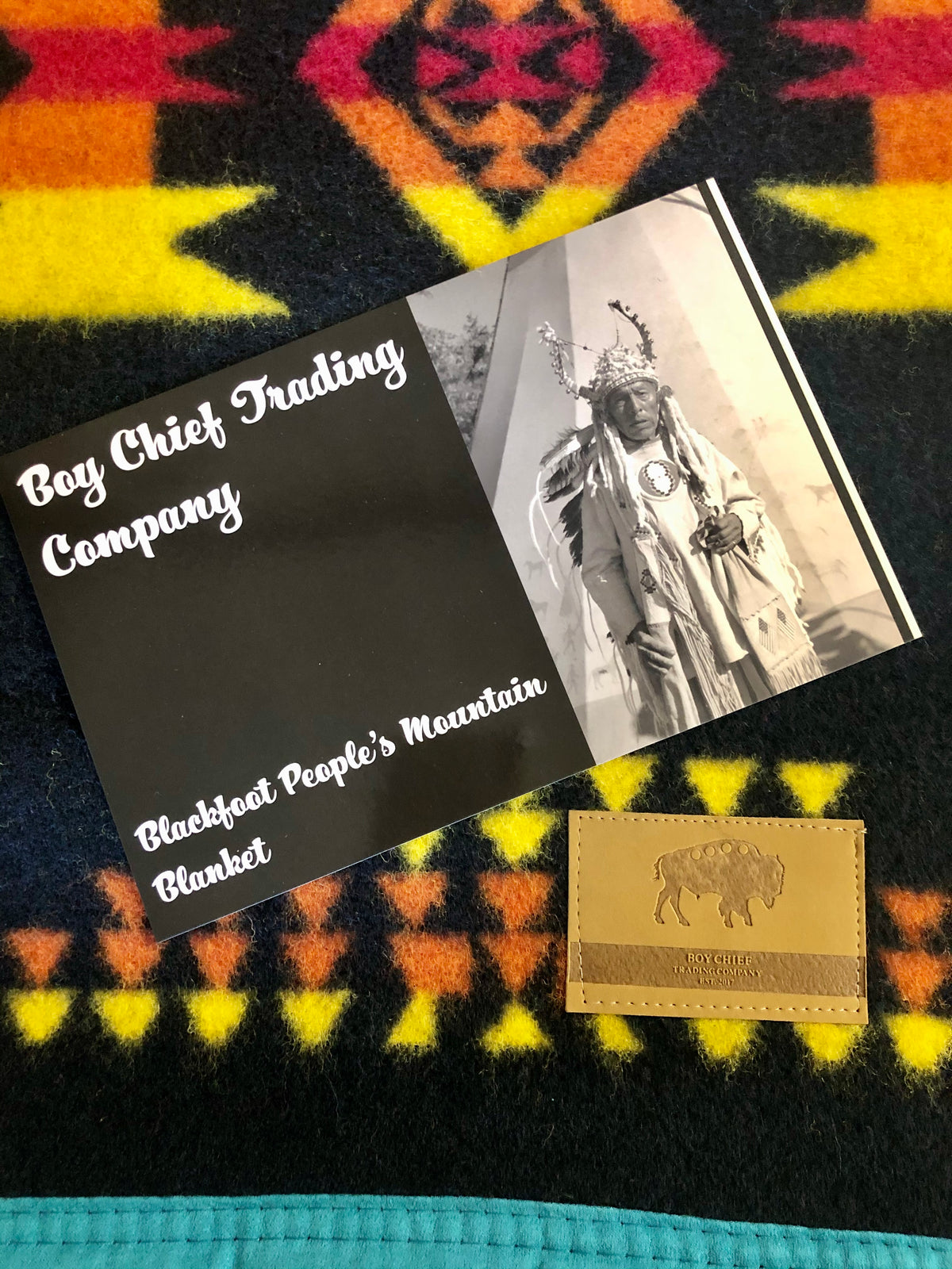 Blackfoot People Mountain Blanket