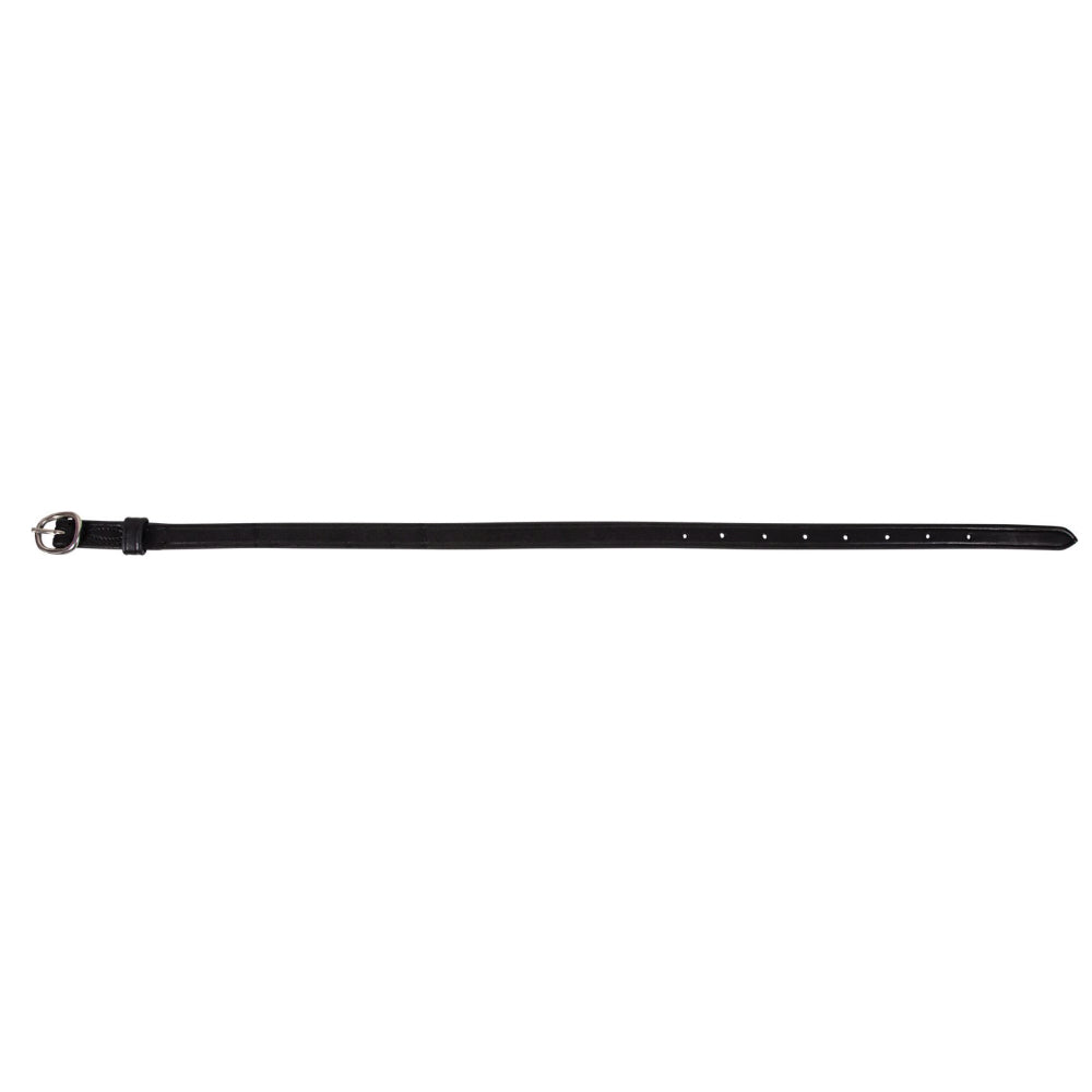 Pinnacle Black Leather English Spur Straps - ENGLISH