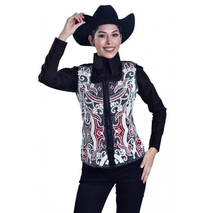 Hand Beaded & Sequin Show Vest