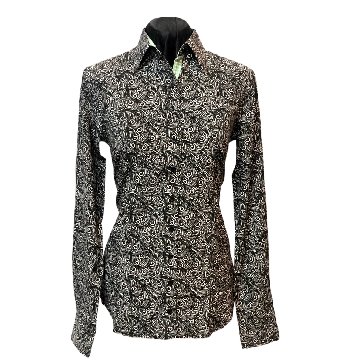 Black Swirl Paisley - Microfibre