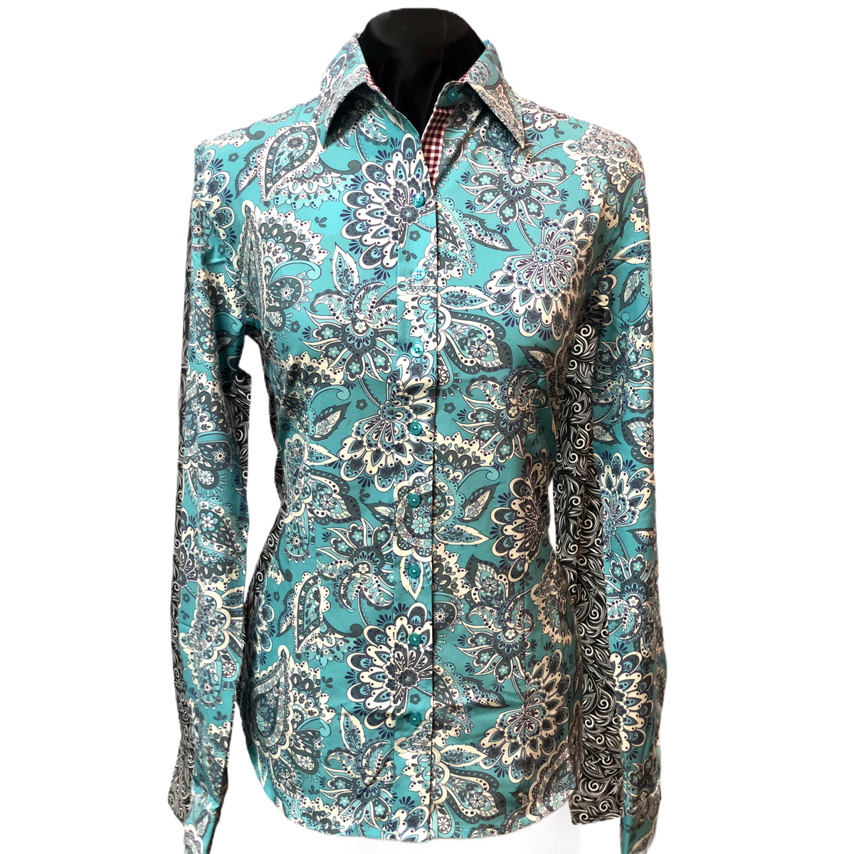 Teal Paisley - Microfibre