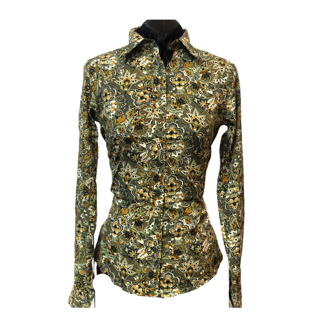 Olive Green Paisley - Microfibre
