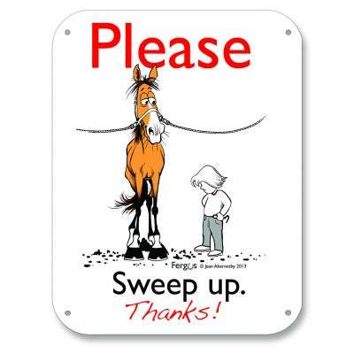 FERGUS BARN SIGN - SWEEP UP