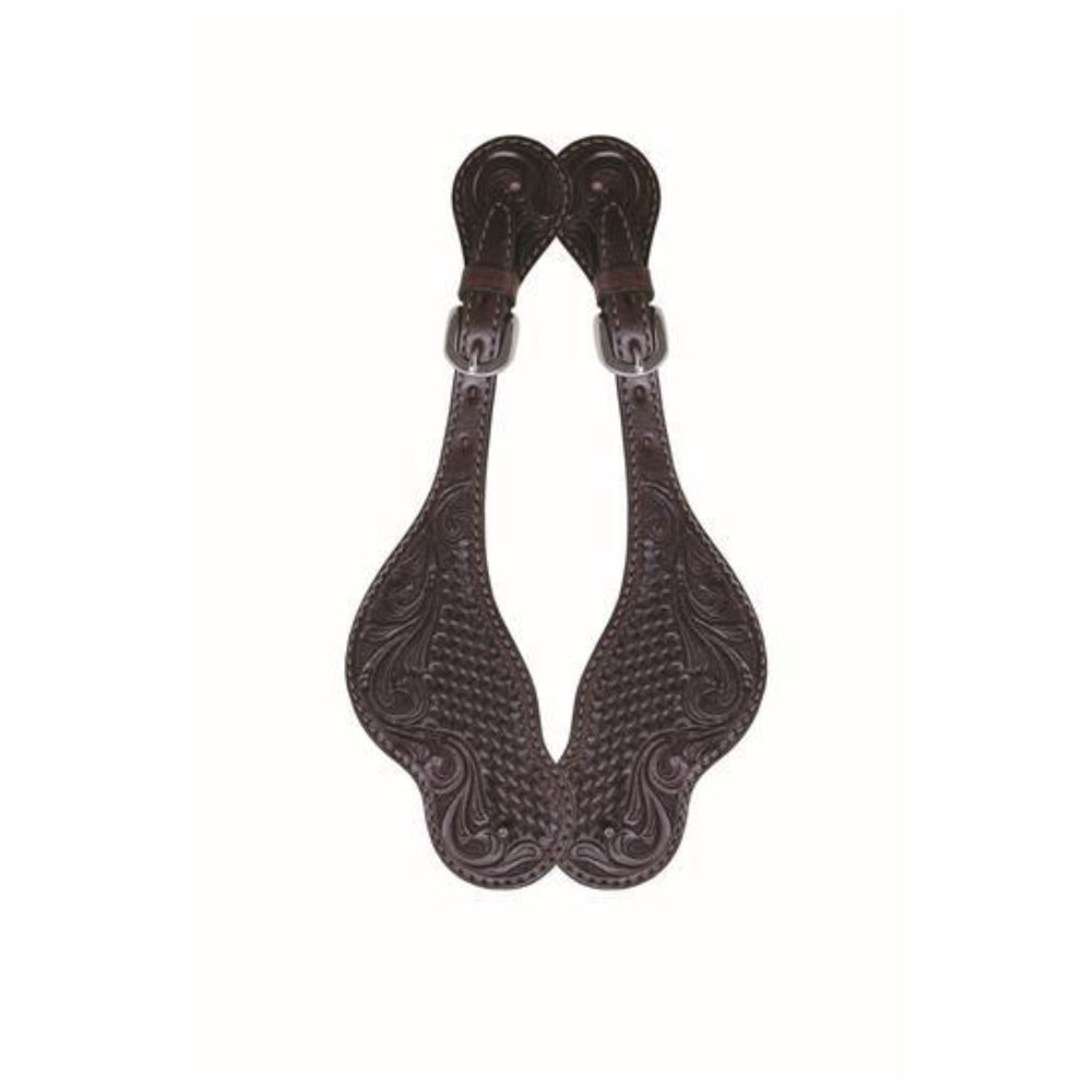 COUNTRY LEGEND ANTIQUE FLORAL & BASKET MEN'S SPUR STRAP