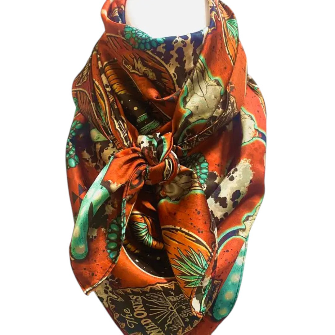 DR 100% SILK WILD RAG -WILD AS YOU