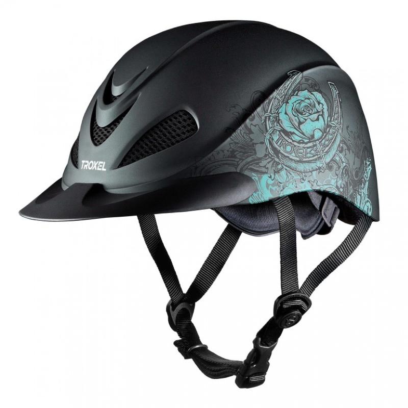 Troxel -  Low Profile Equestrian Helmet            REBEL TURQUISE ROSE