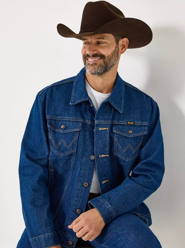 WRANGLER COWBOY CUT UNLINED DENIM JACKET