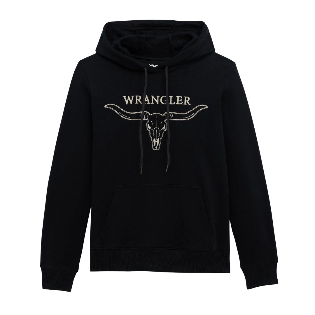 WRANGLER - WOMENS HORNED BLACK HOODIE