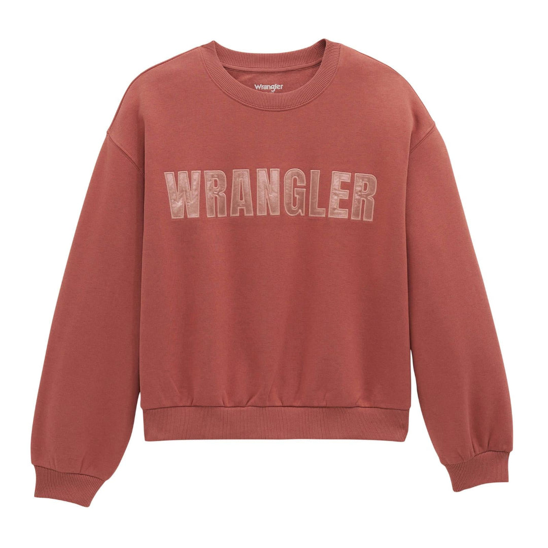 WRANGLER - WOMENS CREW WITHERED ROSE