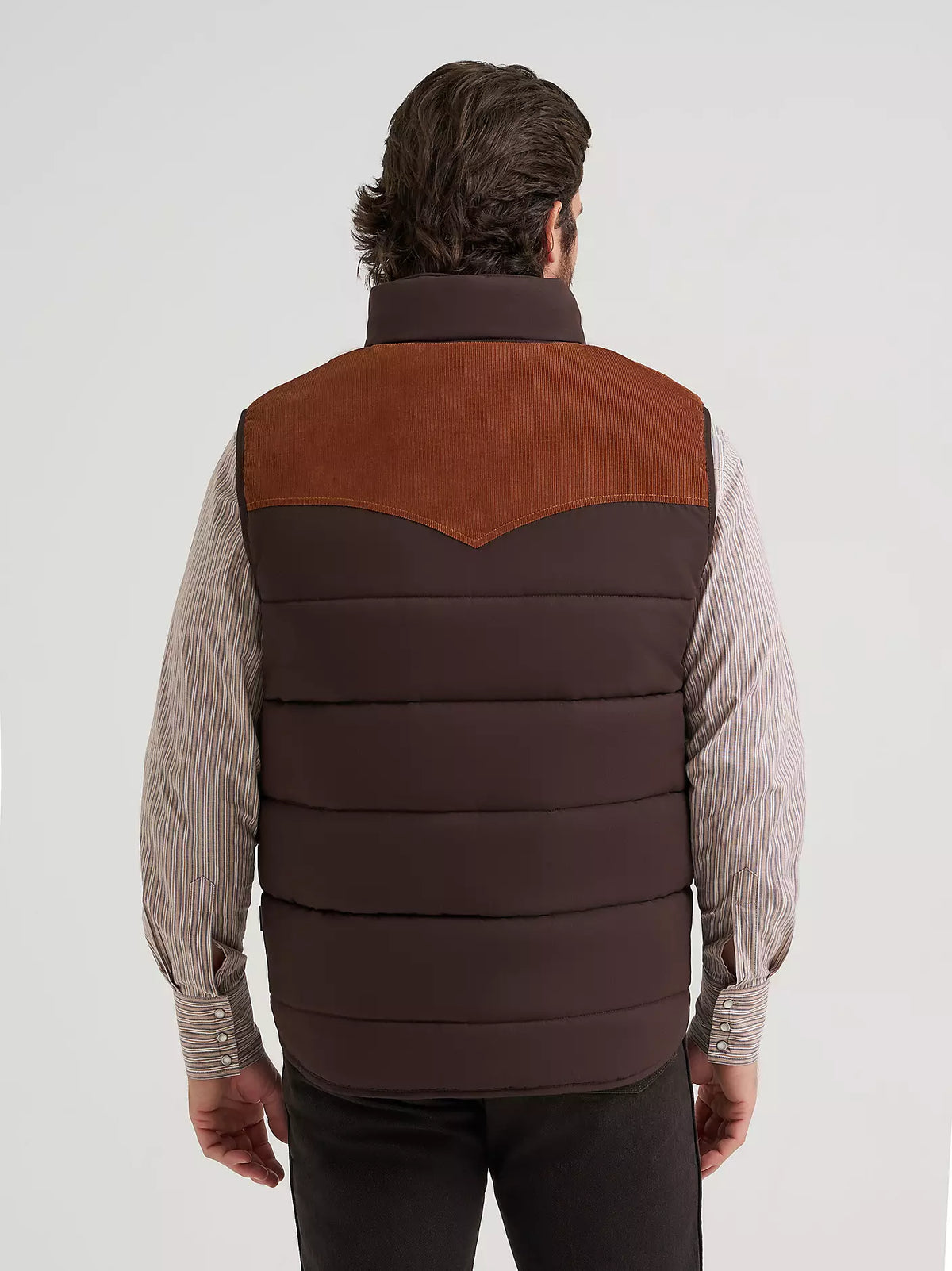 WRANGLER MENS WESTERN PUFFER VEST