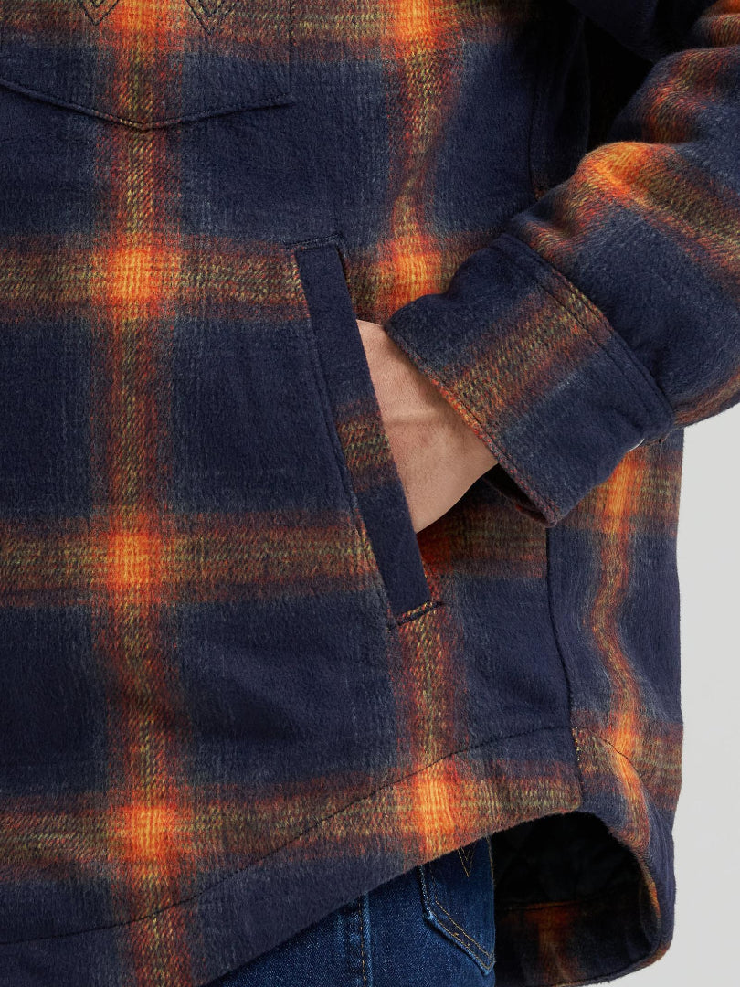 WRANGLER MENS FLANNEL SHIRT JACKET - LINED