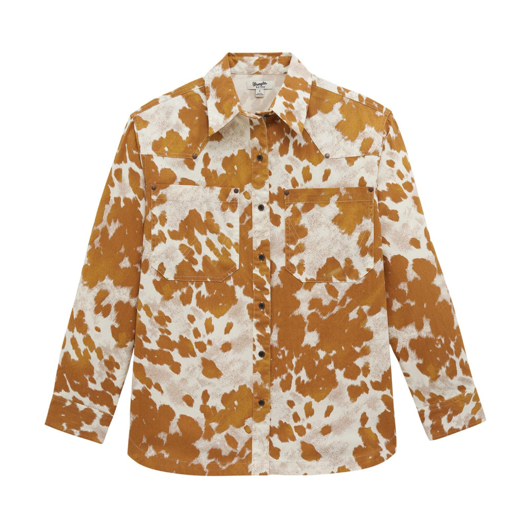 WRANGLER - WOMENS BUTTON COWPRINT