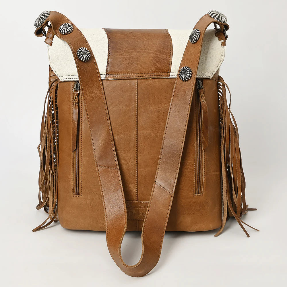 AMERICAN DARLING GENUINE LEATHER AND HAIR ON HANDBAG