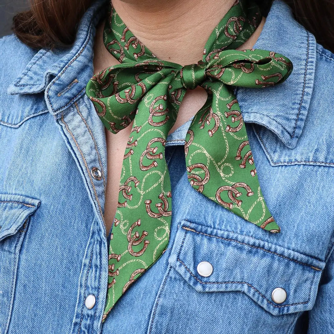 GREEN HORSESHOE TWILLY
