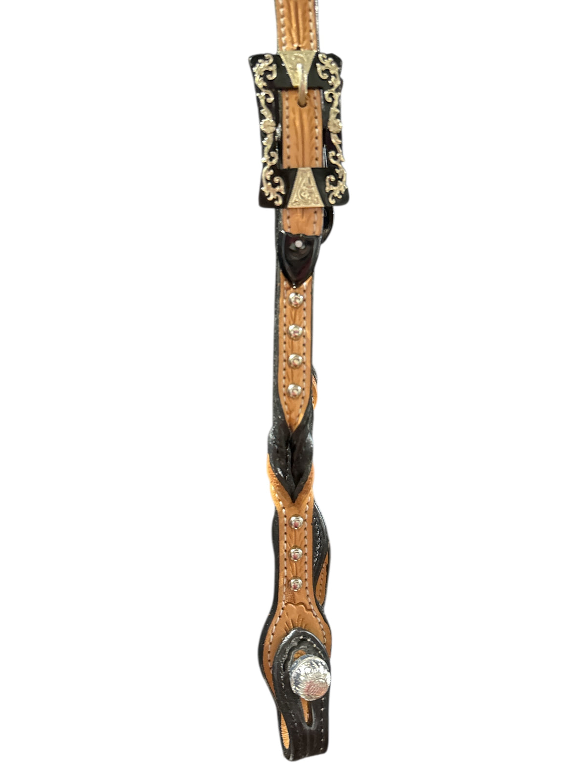 KATHY'S SANTANA TWISTED DOUBLE EAR HEADSTALL #22