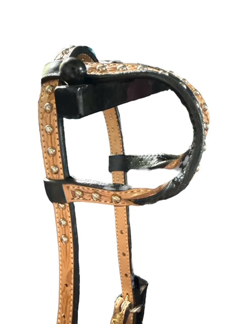 KATHY'S SANTANA TWISTED DOUBLE EAR HEADSTALL #22
