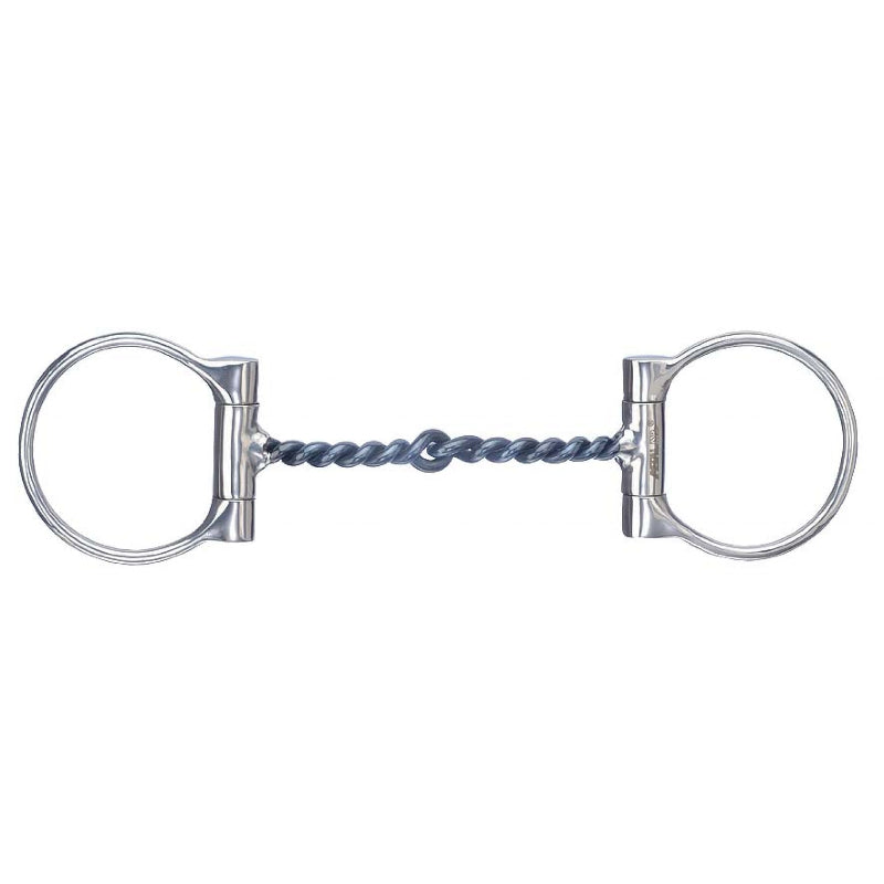 METALAB MEDIUM TWISTED D RING SNAFFLE