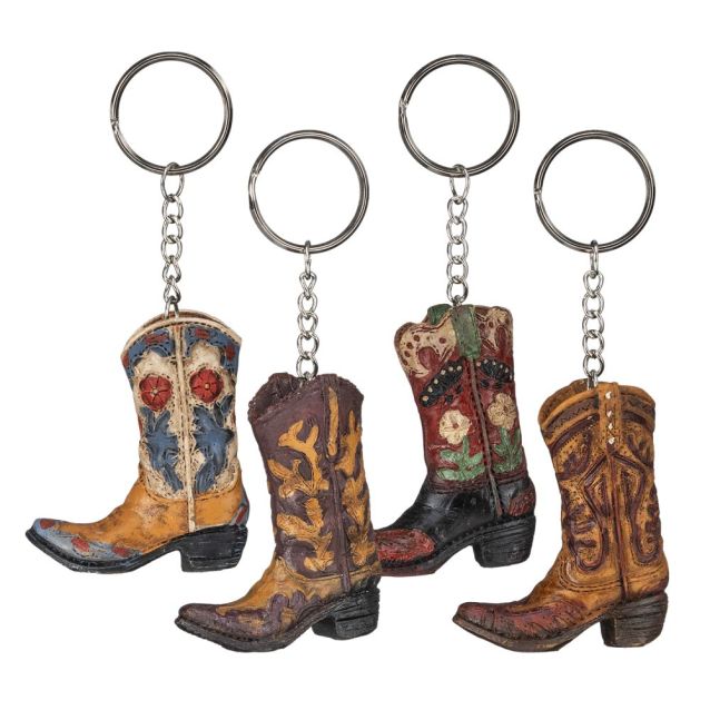 COWBOY BOOT KEY CHAIN - ASSORTED