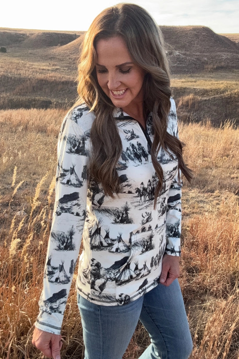 STERLING CREEK SPIRIT OF THE PLAINS 1/4 ZIP