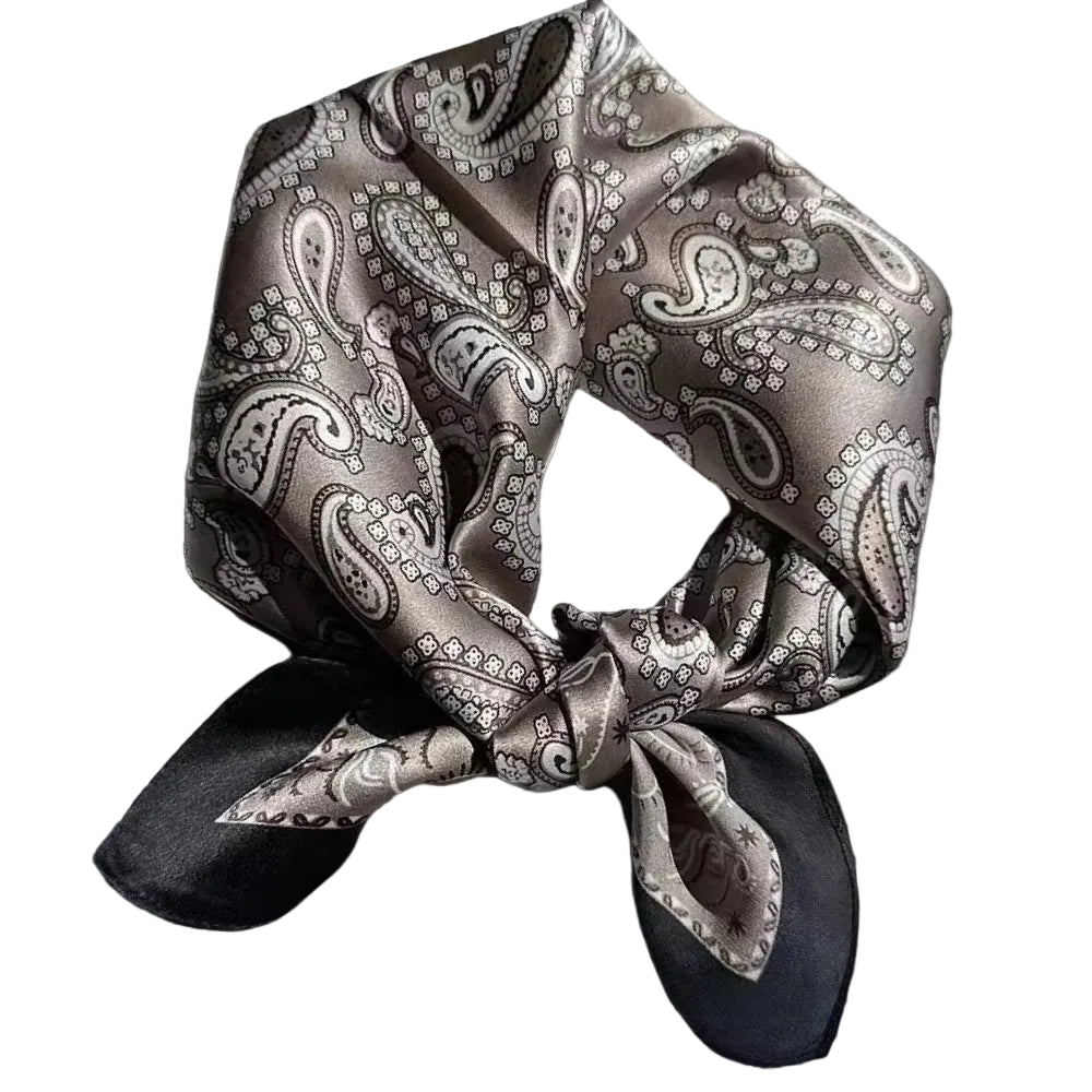 POLY PAISLEY SCARF - 27.5" SQUARE