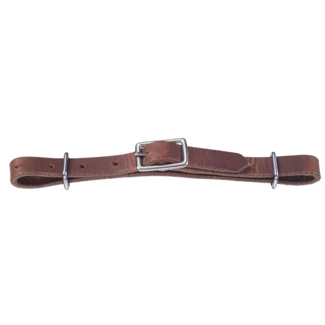 ALL LEATHER CURB STRAP