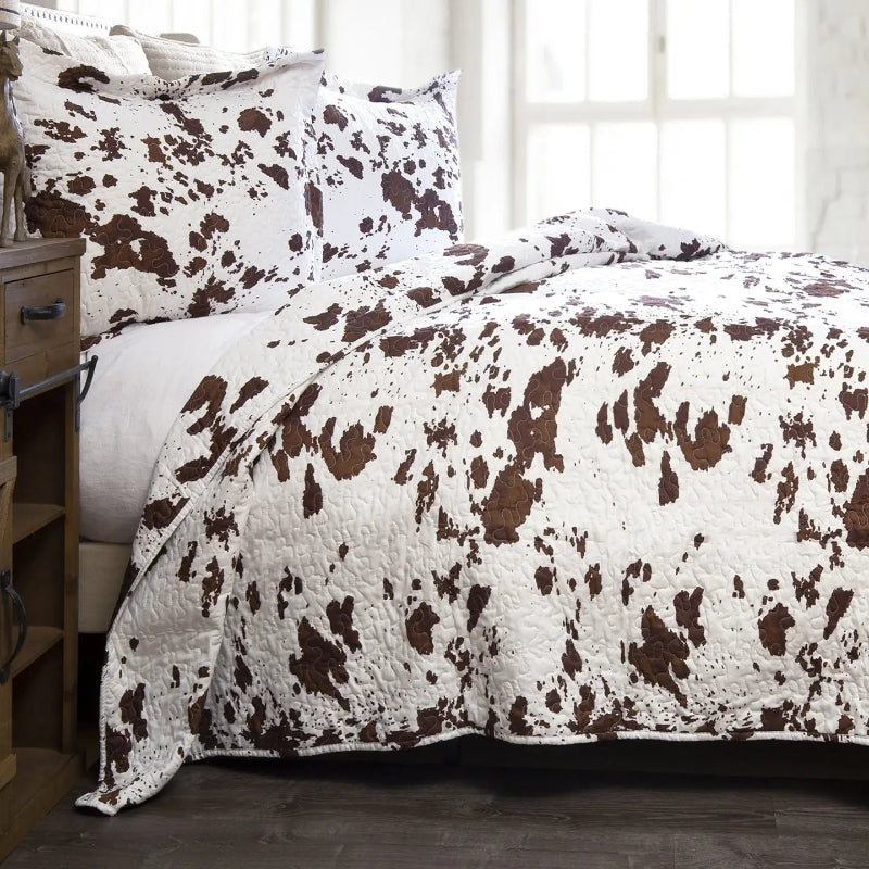 WRANGLER COWHIDE QUILT SET