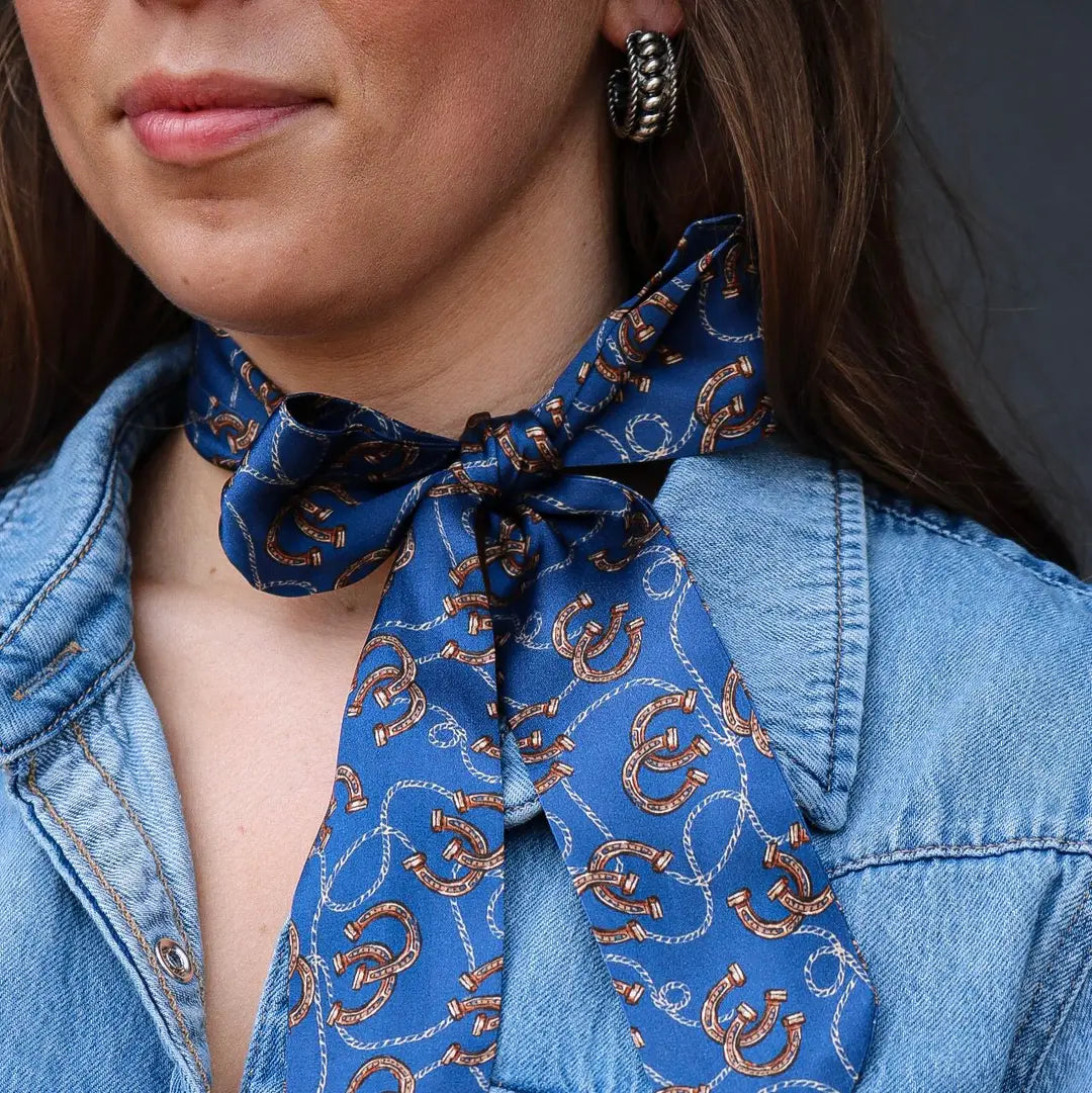 BLUE HORSESHOE TWILLY