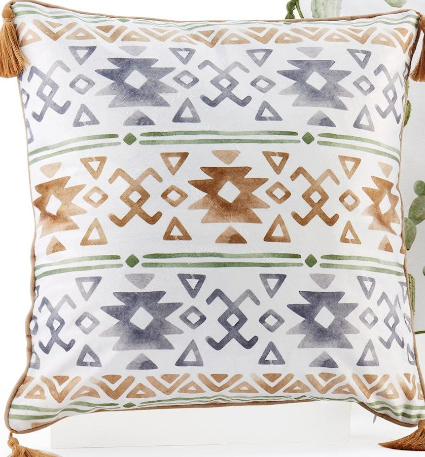 FARMHOUSE CUSHIONS WITH TASSELS