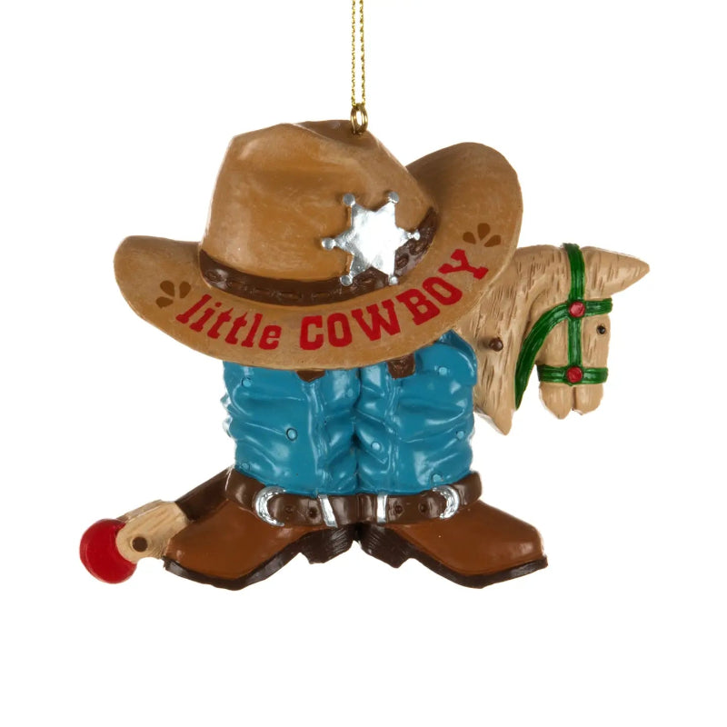 ORNAMENT - 4" LITTLE COWBOYS