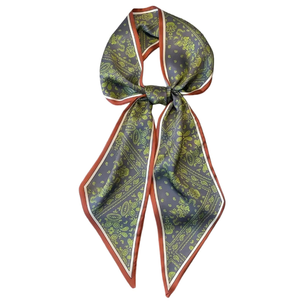 WESTERN RUST AND GREEN PAISLEY TWILLY 54"