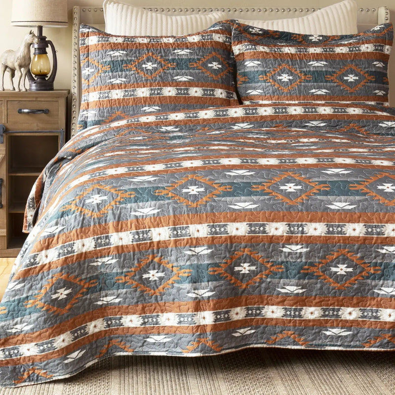 WRANGLER CHECOTAH QUILT SET