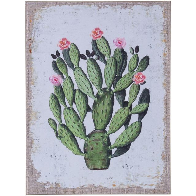 WALL DECOR CACTUS / PINK